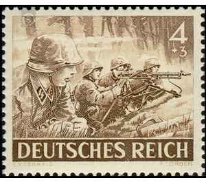 Commemorative stamp set  - Germany / Deutsches Reich 1943 - 4 Reichspfennig