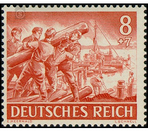 Commemorative stamp set  - Germany / Deutsches Reich 1943 - 8 Reichspfennig