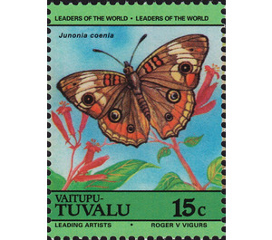 Common Buckeye (Junonia coenia) - Polynesia / Tuvalu, Vaitupu 1985