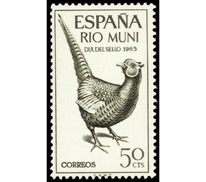 Common Pheasant (Phasianus colchicus) - Central Africa / Equatorial Guinea  / Rio Muni 1965 - 50
