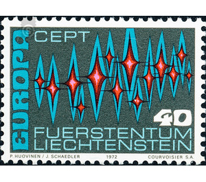 communication  - Liechtenstein 1972 - 40 Rappen