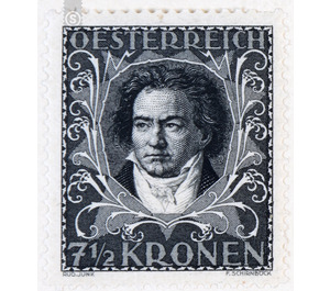 Composers and musicians  - Austria / I. Republic of Austria 1922 - 7.50 Krone