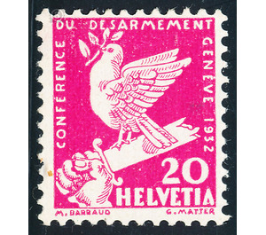 conference on disarmament  - Switzerland 1932 - 20 Rappen