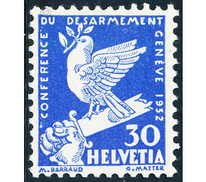 conference on disarmament  - Switzerland 1932 - 30 Rappen