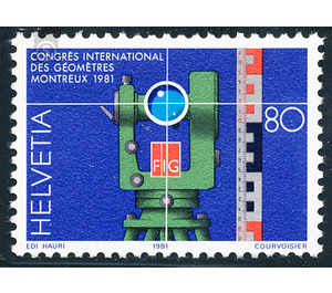 Congress of Surveyors  - Switzerland 1981 - 80 Rappen