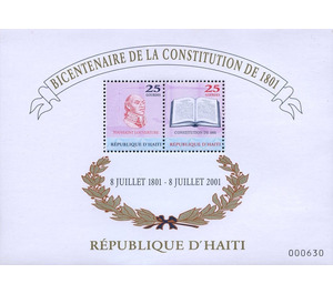 Constitution, 200th anniv. - Caribbean / Haiti 2001