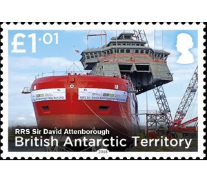 Construction of RRS Sir David Attenborough - British Antarctic Territory 2018 - 1.01