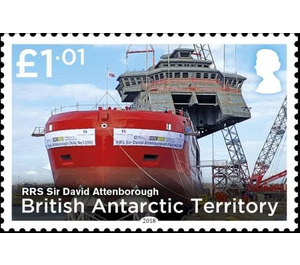 Construction of RRS Sir David Attenborough - British Antarctic Territory 2018 - 1.01