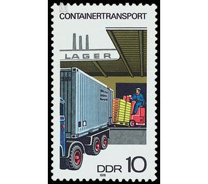 container Shipping  - Germany / German Democratic Republic 1978 - 10 Pfennig
