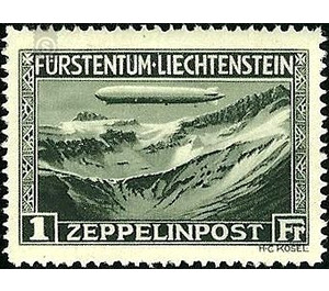 Count Zeppelin  - Liechtenstein 1931 - 100 Rappen