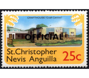 Craft Center, overprint "OFFICIAL" - Caribbean / Saint Kitts and Nevis 1980 - 25