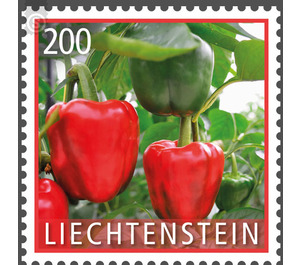 Crop Plants: Vegetables - Sweet Pepper  - Liechtenstein 2018 - 200 Rappen