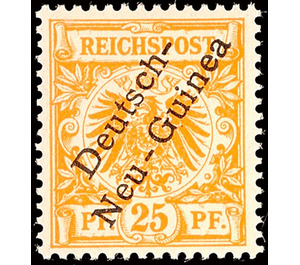 Crown/Eagle with overprint - Melanesia / German New Guinea 1897 - 25