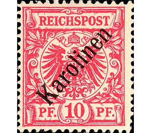 Crown/eagle with overprint - Micronesia / Caroline Islands 1899 - 10