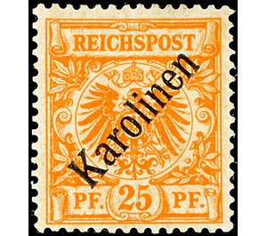 Crown/eagle with overprint - Micronesia / Caroline Islands 1899 - 25
