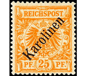 Crown/eagle with overprint - Micronesia / Caroline Islands 1899 - 25