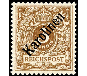 Crown/eagle with overprint - Micronesia / Caroline Islands 1899 - 3