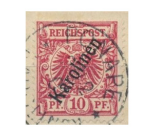 Crown/eagle with overprint - Micronesia / Caroline Islands 1900 - 10