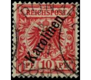 Crown/eagle with overprint - Micronesia / Caroline Islands 1900 - 10