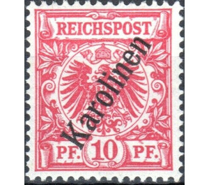 Crown/eagle with overprint - Micronesia / Caroline Islands 1900 - 10