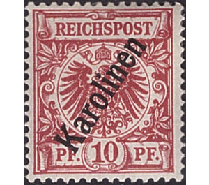 Crown/eagle with overprint - Micronesia / Caroline Islands 1900 - 10