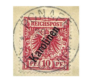 Crown/eagle with overprint - Micronesia / Caroline Islands 1900 - 10