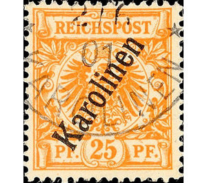 Crown/eagle with overprint - Micronesia / Caroline Islands 1900 - 25