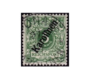 Crown/eagle with overprint - Micronesia / Caroline Islands 1900 - 5