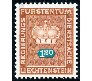 Crown with numeral  - Liechtenstein 1968 - 120 Rappen