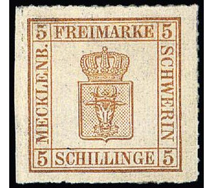 Crowned arms - Germany / Old German States / Mecklenburg-Schwerin 1864 - 5