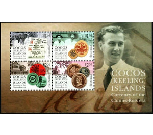 Currency of the Clunies-Ross Era Souvenir Sheet - Cocos (Keeling) Islands 2020