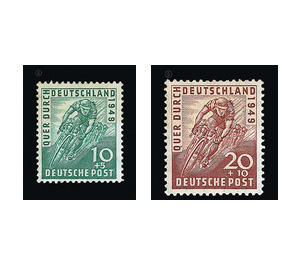 Cycle race across Germany  - Germany / Western occupation zones / American zone 1949 Set