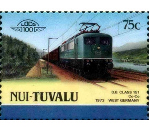 D.B. Class 151 Co-Co 1973 West Germany - Polynesia / Tuvalu, Nui 1987