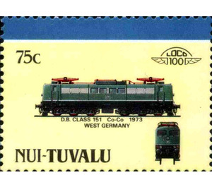 D.B. Class 151 Co-Co 1973 West Germany - Polynesia / Tuvalu, Nui 1987