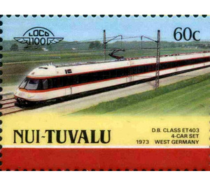 D.B. Class ET403 4-Car Set 1973 West Germany - Polynesia / Tuvalu, Nui 1987