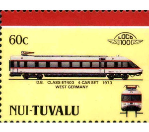 D.B. Class ET403 4-Car Set 1973 West Germany - Polynesia / Tuvalu, Nui 1987