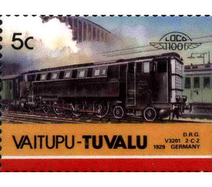 D.R.G. V3201 2-C-2 1929 Germany - Polynesia / Tuvalu, Vaitupu 1986