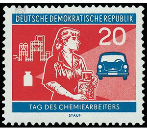 Day of the chemical worker  - Germany / German Democratic Republic 1960 - 20 Pfennig