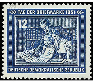 day of the stamp - Germany / German Democratic Republic 1951 - 12 Pfennig