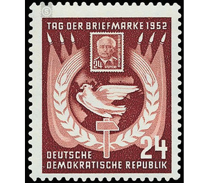 day of the stamp - Germany / German Democratic Republic 1952 - 24 Pfennig