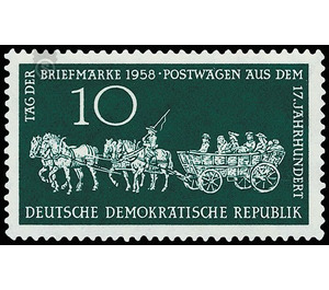 day of the stamp  - Germany / German Democratic Republic 1958 - 10 Pfennig