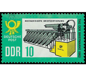 day of the stamp - Germany / German Democratic Republic 1963 - 10 Pfennig