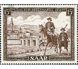day of the stamp - Germany / Saarland 1951 - 1,500 Pfennig