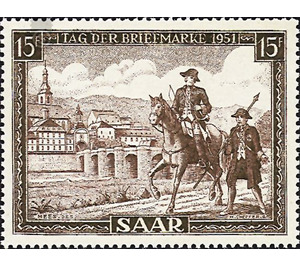 day of the stamp - Germany / Saarland 1951 - 1,500 Pfennig