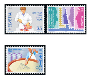 day of the stamp  - Switzerland 1987 Set