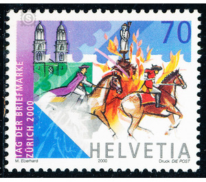 day of the stamp  - Switzerland 2000 - 70 Rappen