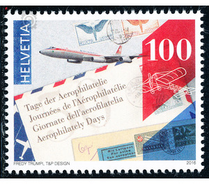 Days of Aerophilatelia  - Switzerland 2016 - 100 Rappen