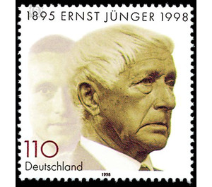 Death of Ernst Jüngers  - Germany / Federal Republic of Germany 1998 - 110 Pfennig