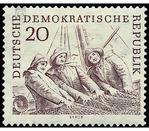 deep-sea fishing  - Germany / German Democratic Republic 1961 - 20 Pfennig