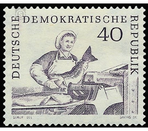 deep-sea fishing  - Germany / German Democratic Republic 1961 - 40 Pfennig
